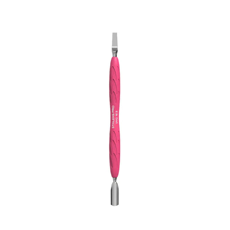 Staleks דוחף קוטיקולה Gummy ידית סיליקון Uniq 10 סוג 5 דוחף עגול צר + להב ישר
