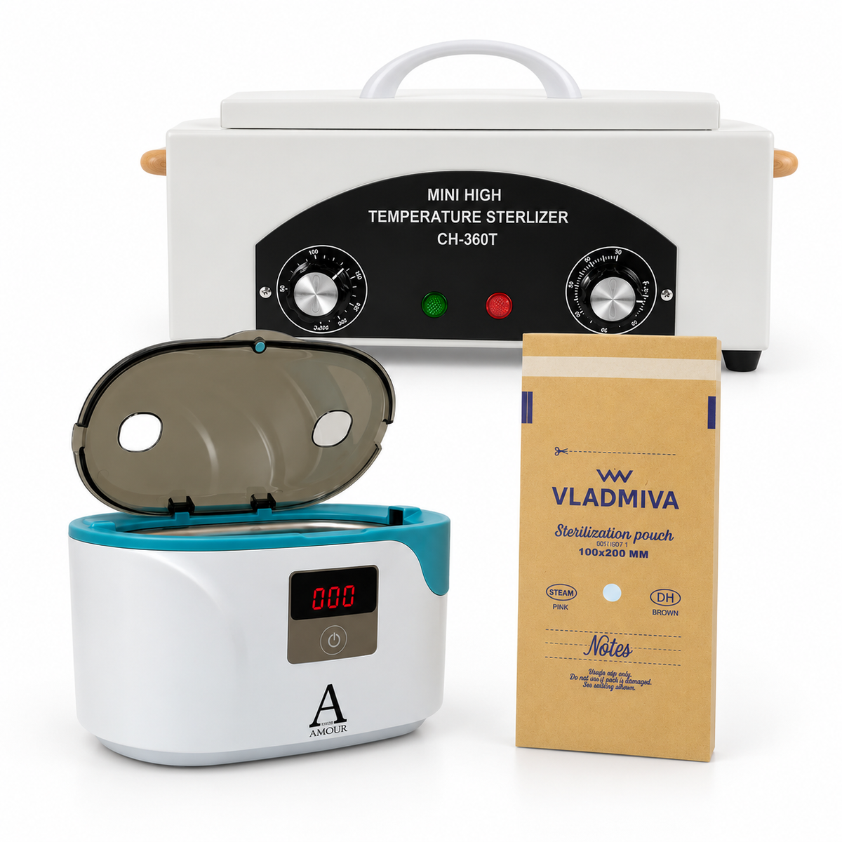 High-Temperature and Ultrasonic Sterilizer Set with | N&D