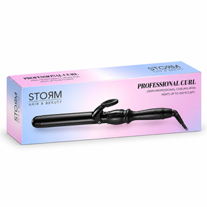 מסלסל שיער STORM Professional Curl בקוטר 25 מ״מ – הדמיית אריזה
