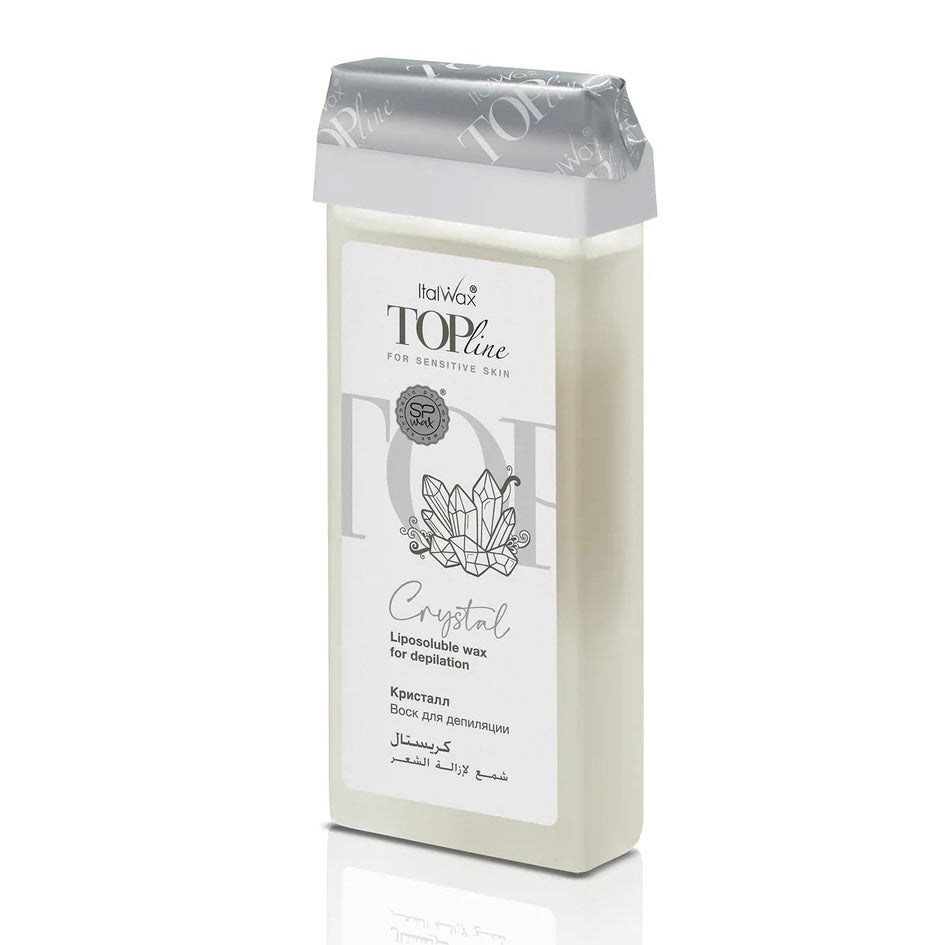שעוות רול-און Top Line כסוף קריסטל להסרת שיער של ItalWax – מחסנית המוצר