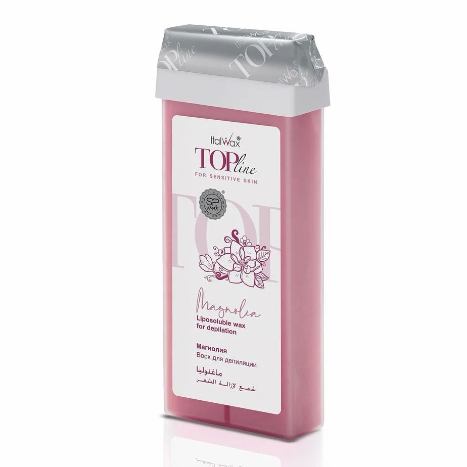 שעוות רול-און Top Line ורוד פנינה להסרת שיער של ItalWax – מחסנית המוצר