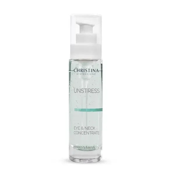 סרום Eye & Neck Concentrate מסדרת Unstress ‏30 מ״ל | Christina – תמונת אריזת המוצר