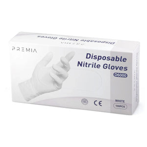 כפפות לבנות ניטריל חד פעמי 100 יח - 10 חבילות, יופילי
