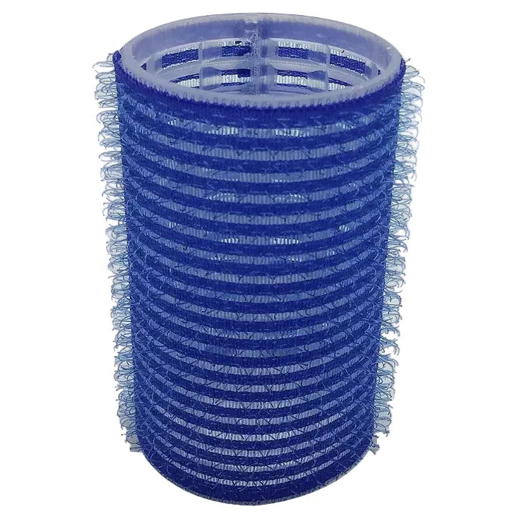 Yofeely medium Velcro hair rollers size 38, blue/red, 10 pieces
