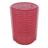 Yofeely large Velcro hair rollers size 44, pink, 10 pieces