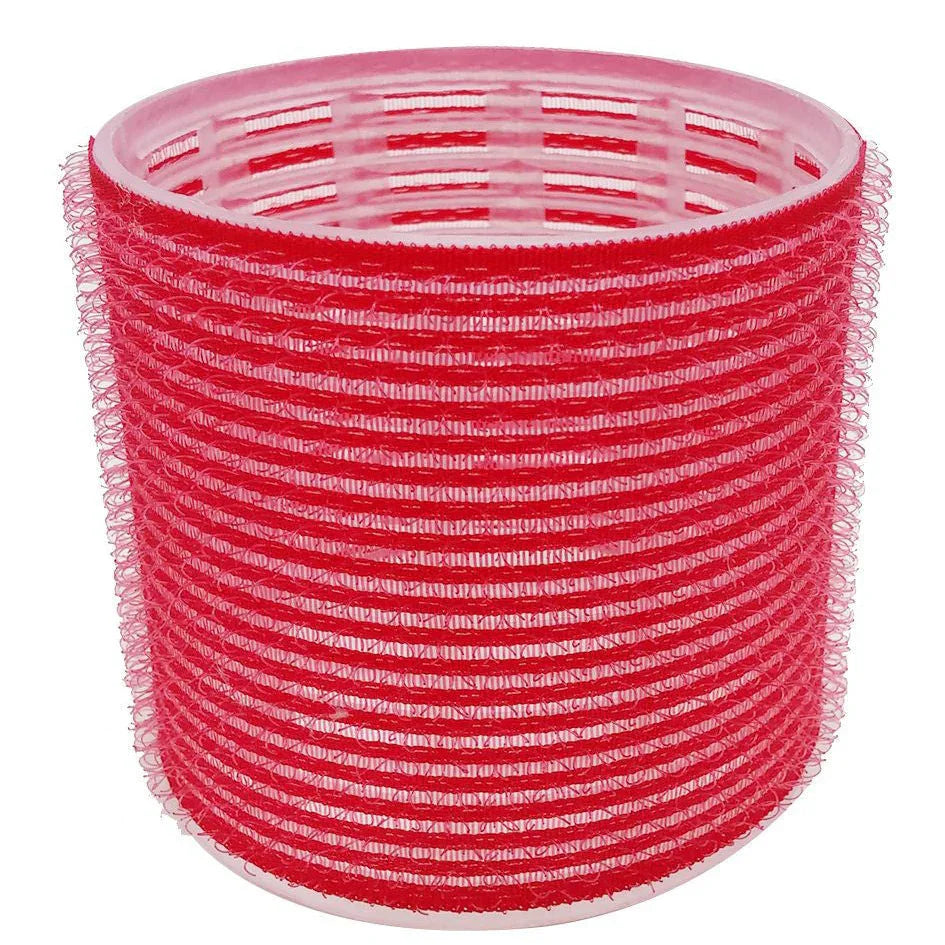 Yofeely jumbo Velcro hair rollers size 70, red, 6 pieces