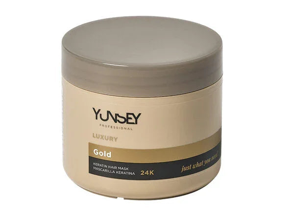 24K Keratin Mask for Dry and Damaged Hair 500 ml by Yunsey