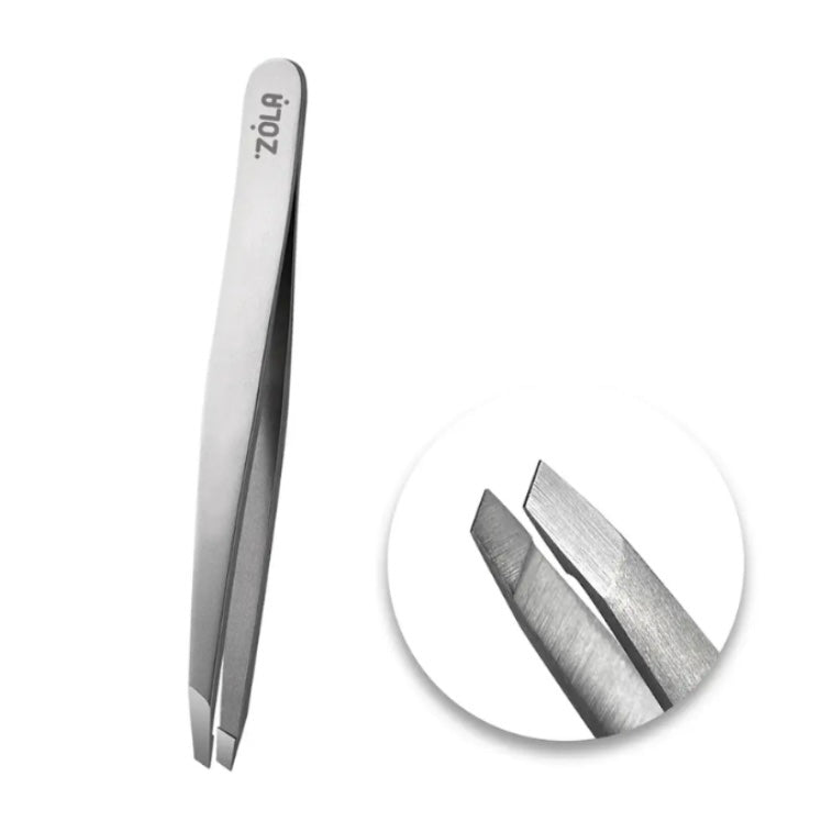 ZOLA Angled Tweezers - Silver by ZOLA