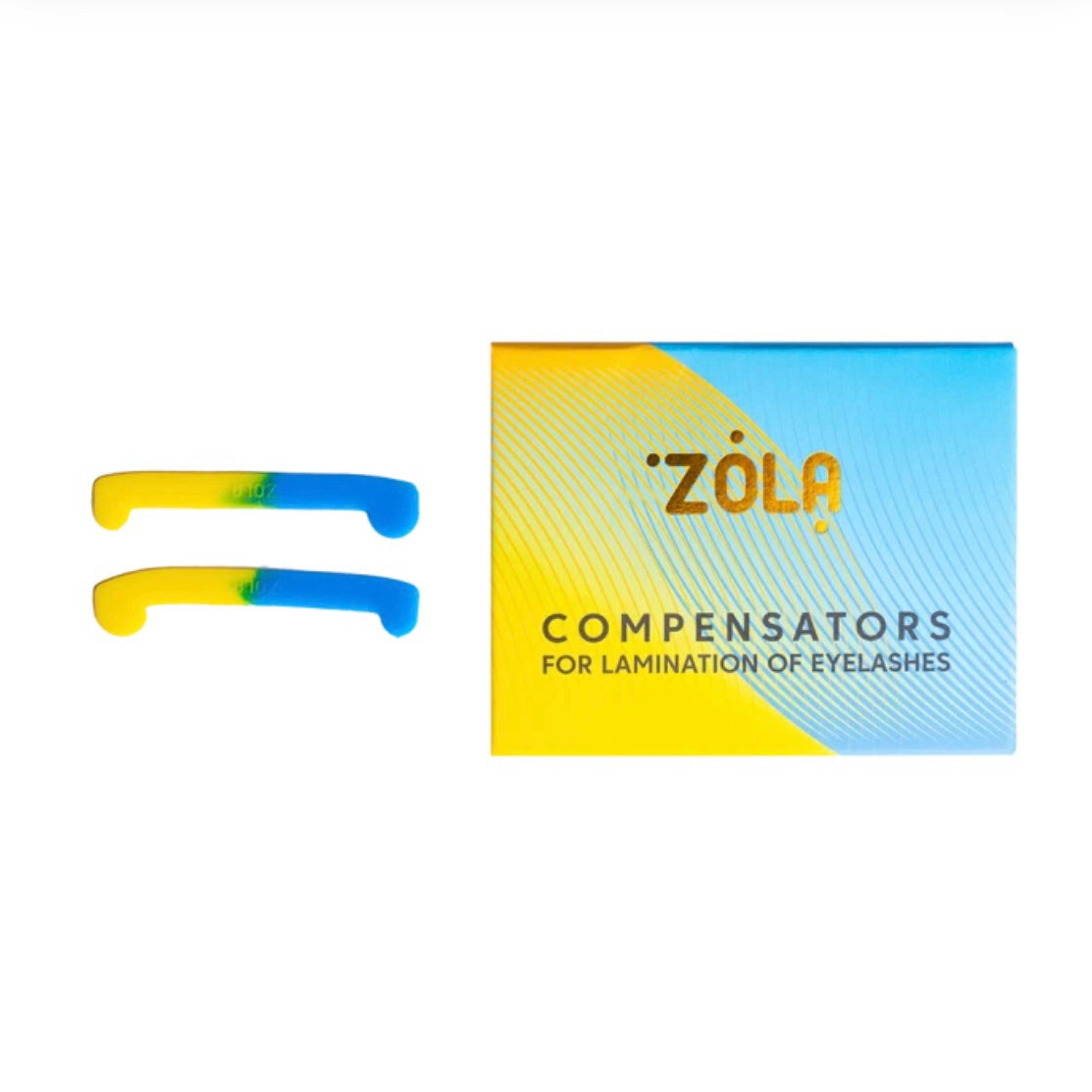 ZOLA Pair of Cosmetic Clips - Yellow and Blue by ZOLA