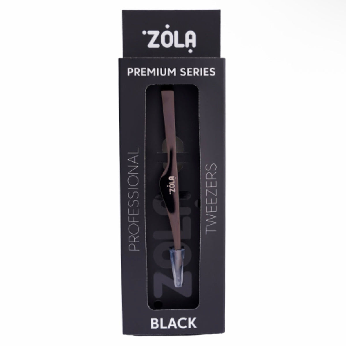 ZOLA Premium Professional Brow Tweezers - Black by ZOLA