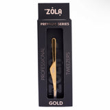 ZOLA Premium Professional Brow Tweezers - Gold by ZOLA