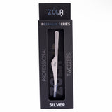 ZOLA Premium Professional Brow Tweezers - Silver by ZOLA