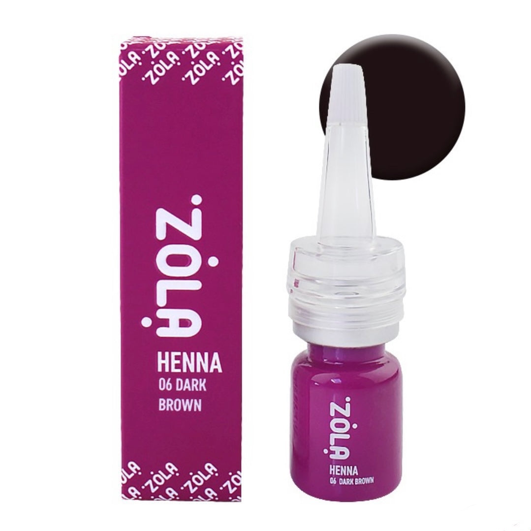 ZOLA Professional Brow Henna - Dark Brown by ZOLA