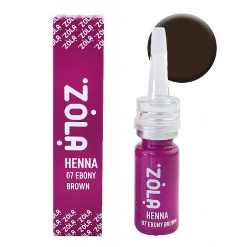 ZOLA Professional Brow Henna - Ebony Brown by ZOLA