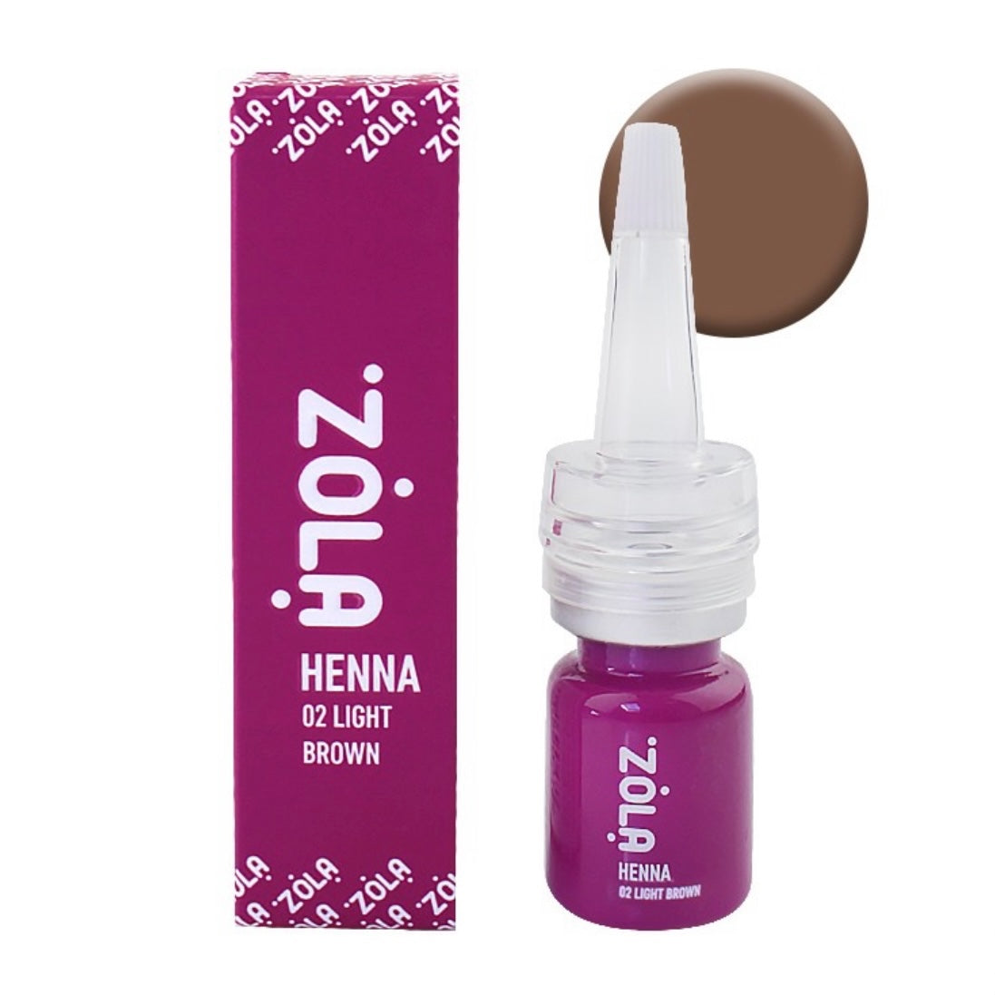 ZOLA Professional Brow Henna - Light Brown by ZOLA