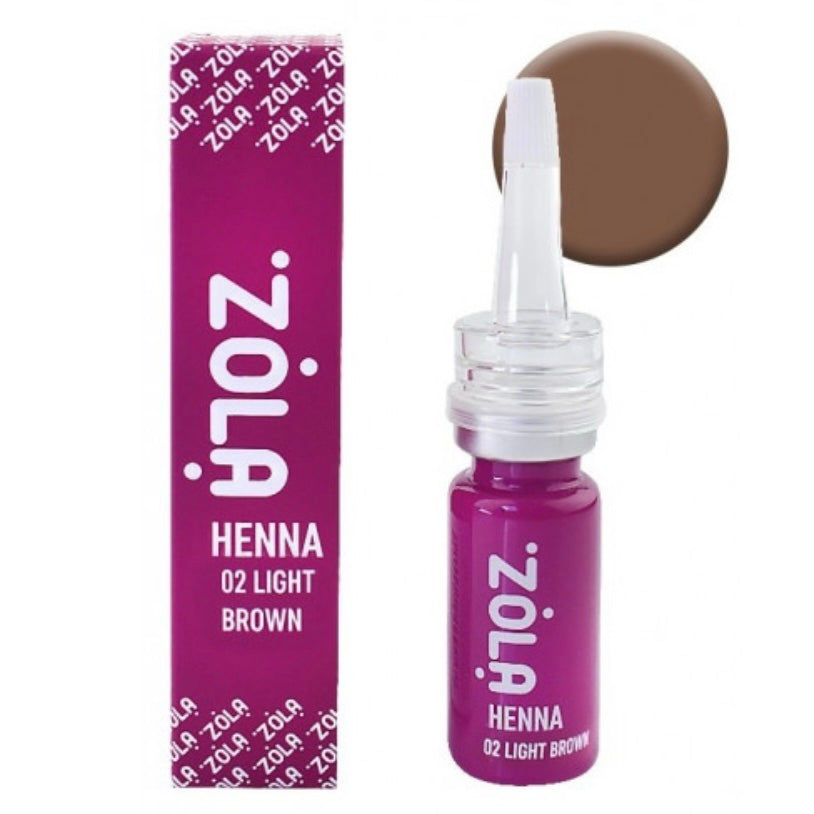 ZOLA Professional Brow Henna - Light Brown by ZOLA