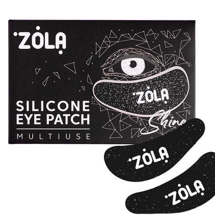 ZOLA Reusable Under-Eye Patches - Black Glitter by ZOLA