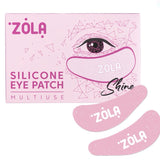 ZOLA Reusable Under-Eye Patches - Light Pink Glitter by ZOLA