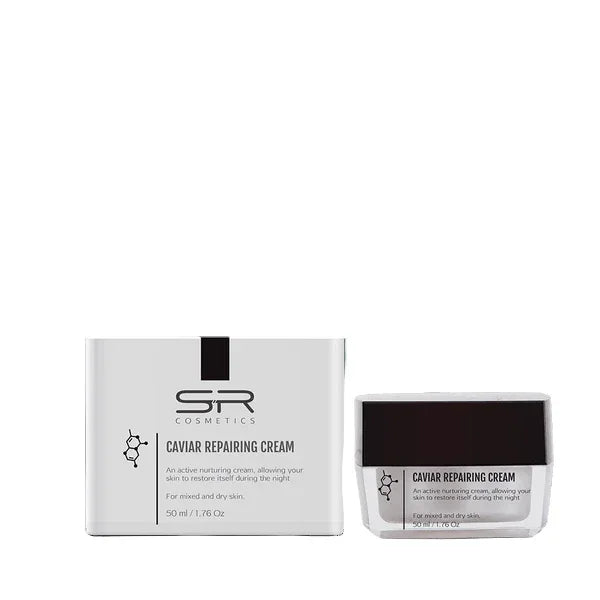 קרם לילה קוויאר משקם 50 מ״ל | SR Cosmetics – תמונת אריזת המוצר
