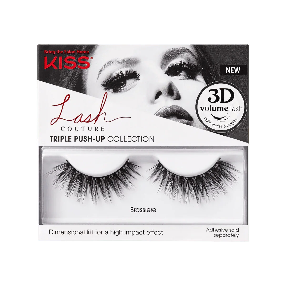 קיס ריסים מלאכותיים Couture Triple Push Up Brassiere + דבק - יופילי