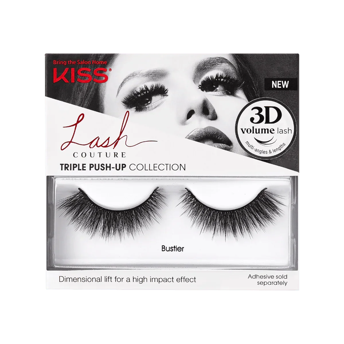 קיס ריסים מלאכותיים Couture Triple Push Up Bustier + דבק - יופילי