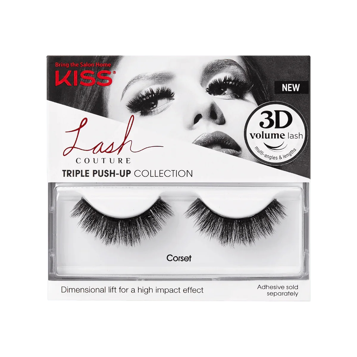 קיס ריסים מלאכותיים Couture Triple Push Up Corset + דבק - יופילי