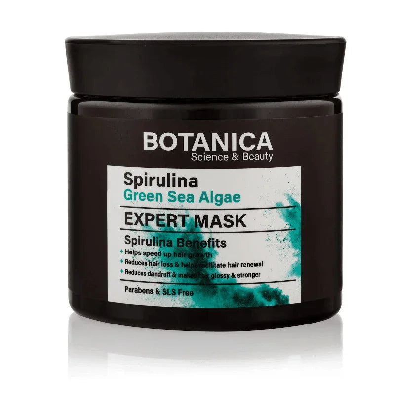 מסכה לשיער יבש ופגום 500 מ״ל | Botanica – תמונת אריזת המוצר