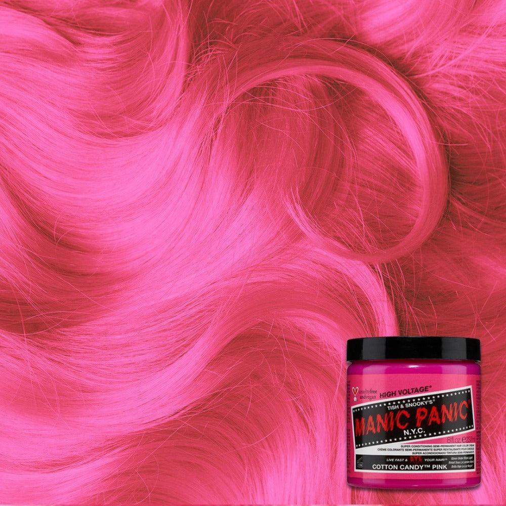 צבע שיער סמי־פרמננט Manic Panic בגוון Cotton Candy Pink ‏118 מ״ל