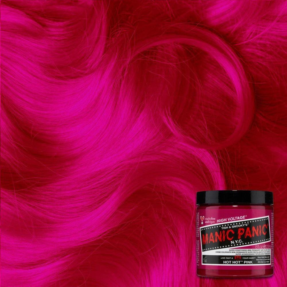 צבע שיער סמי־פרמננט Manic Panic בגוון Hot Hot Pink ‏118 מ״ל