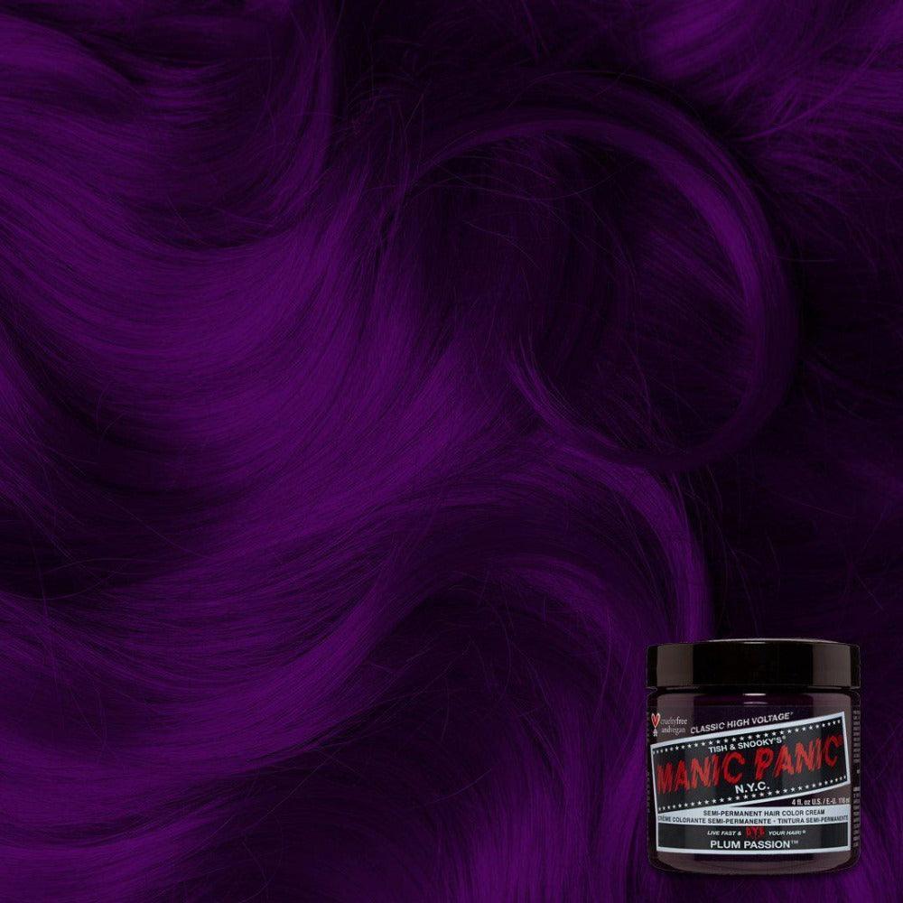 צבע שיער סמי־פרמננט Manic Panic בגוון Plum Passion ‏118 מ״ל