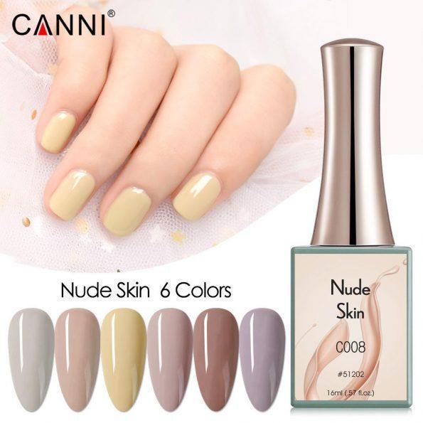 סט לק ג׳ל מסדרת Nude – ‏6 בקבוקים של 16 מ״ל | Canni – תמונת המוצר הראשית