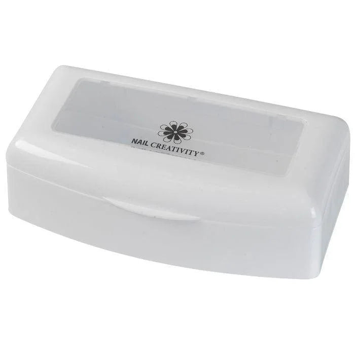 נייל קריאטיביטי מיכל חיטוי פלסטיק לבן + חלון - יופילי