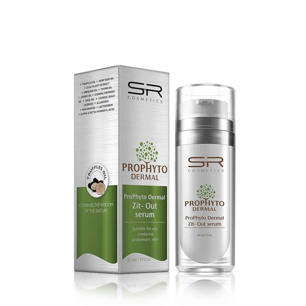 סרום Zit Out לעור שמן ובעייתי 30 מ״ל | SR Cosmetics – תמונת אריזת המוצר